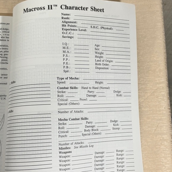 Macros II The Role Playing Game by Kevin Siembieda - Picture 7 of 12